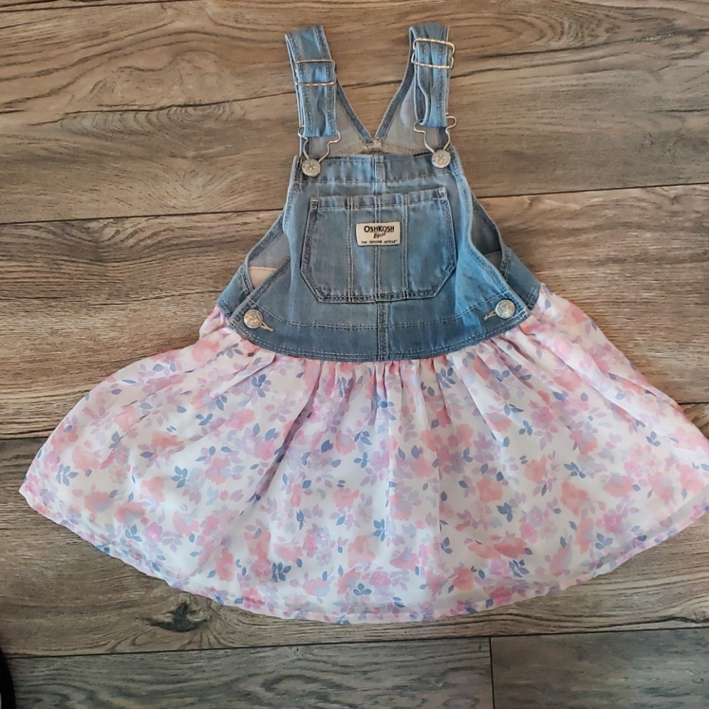 Toddler girl skirt overall